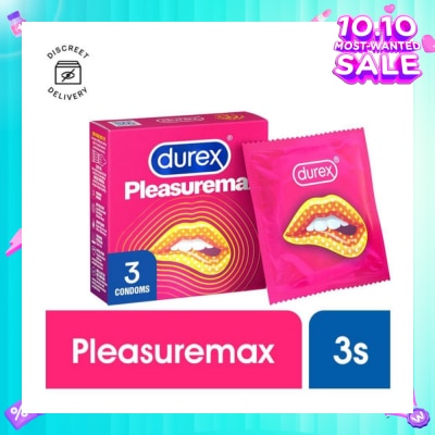 DUREX Pleasuremax Condoms 3s