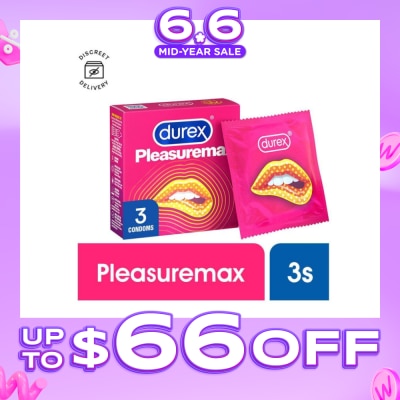 DUREX - Pleasuremax Condoms 3s