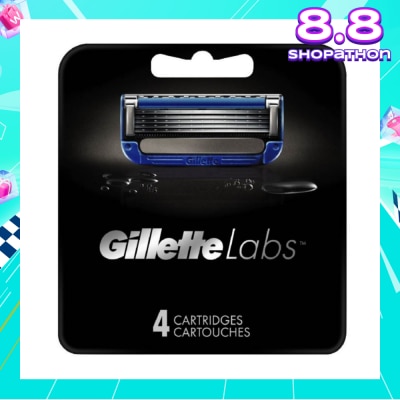 GILLETTE Labs Waterproof Heated Razor Blade Cartridge Refill 4s