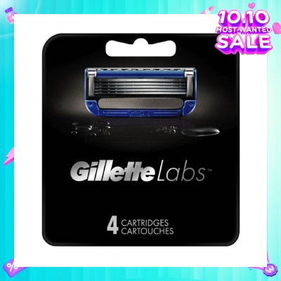 GILLETTE Labs Waterproof Heated Razor Blade Cartridge Refill 4s