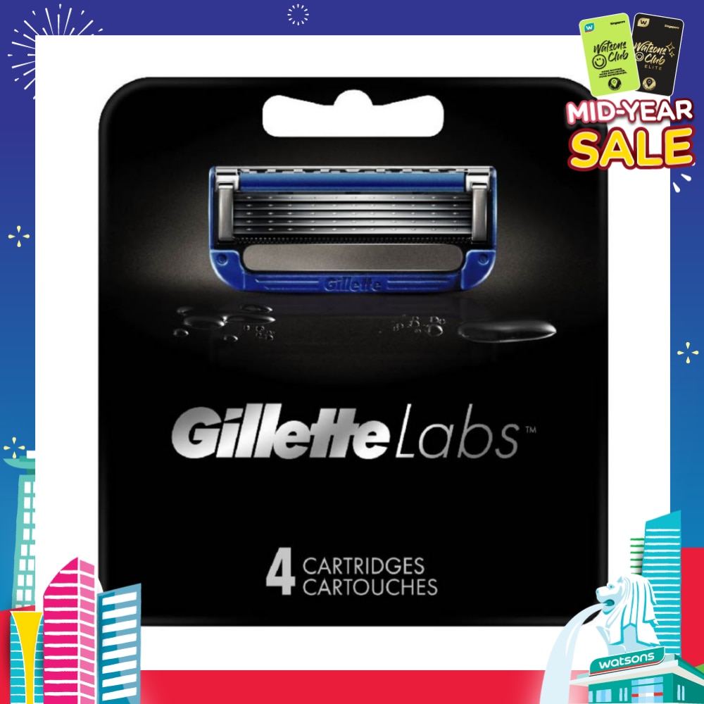Labs Waterproof Heated Razor Blade Cartridge Refill 4s (Expiry: Nov`2025)