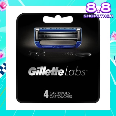 GILLETTE Labs Waterproof Heated Razor Blade Cartridge Refill 4s