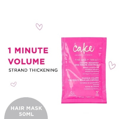 CAKE BEAUTY The Deep Treat One Minute Volume Boosting Hair Mask (For Deep Conditioning Moisture Infusing Strand Thickening Hair) 50ml