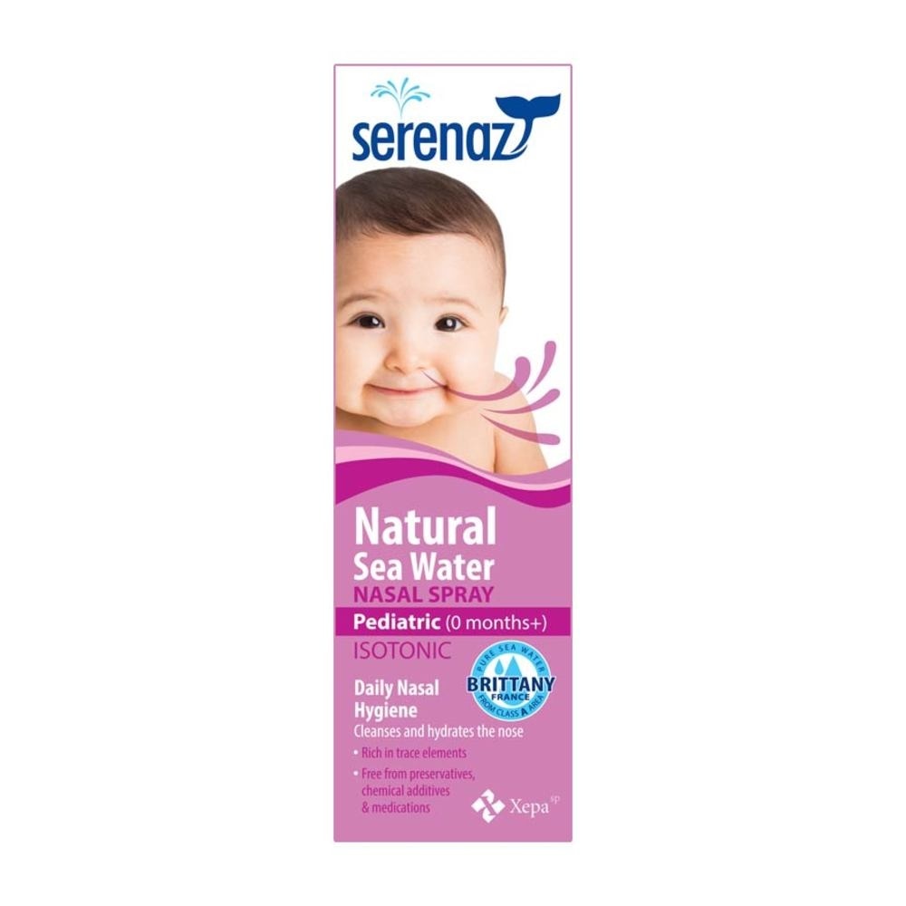 Natural Sea Water Nasal Spray Suitable for Infant 0+ Months (Daily Cleansing to Remove Mucus and Reduce Allergies) 30ml