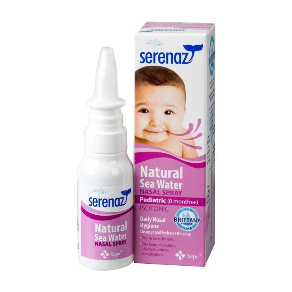 Natural Sea Water Nasal Spray Suitable for Infant 0+ Months (Daily Cleansing to Remove Mucus and Reduce Allergies) 30ml