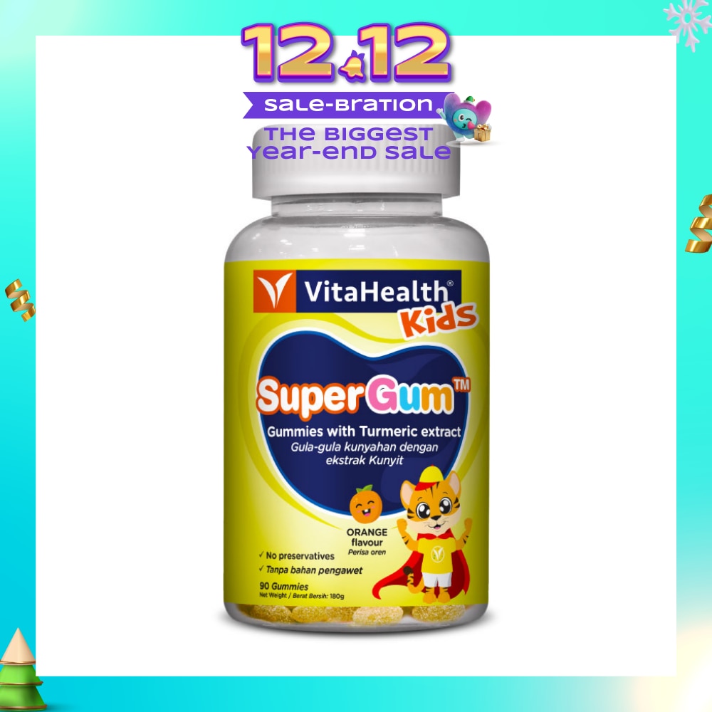 Kids SuperGum Gummies Orange 90s (Expiry: Feb`2026)