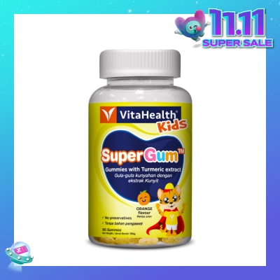 VITAHEALTH Kids SuperGum Gummies Orange 90s (Expiry: Feb`2026)