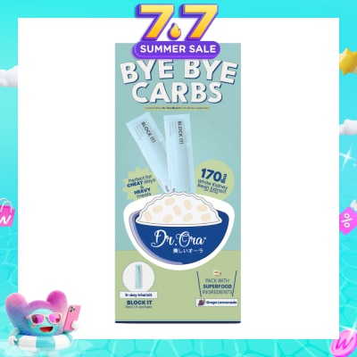 DR ORA - Bye Bye Carbs Block It! Diabetic Friendly Carb Blocker Grape Lemonade Sachet 15ml x 5s