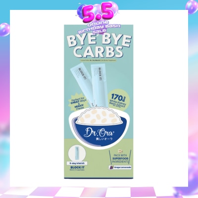 DR ORA - Bye Bye Carbs Block It! Diabetic Friendly Carb Blocker Grape Lemonade Sachet 15ml x 5s