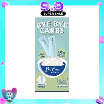 DR ORA - Bye Bye Carbs Block It! Diabetic Friendly Carb Blocker Grape Lemonade Sachet 15ml x 5s (Expiry: Jul`2027) image