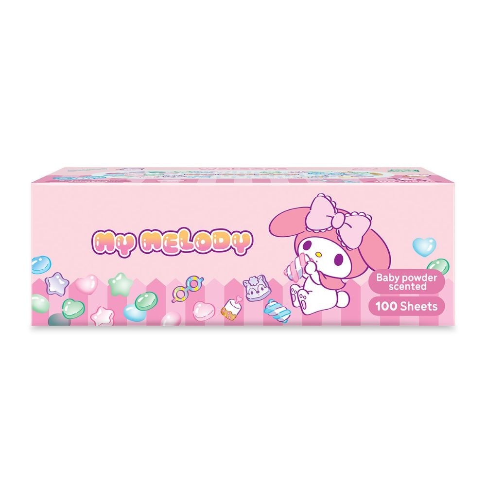 Sanrio My Melody Baby Powder Velvet Facial Box Tissue 3Ply 100s x 5