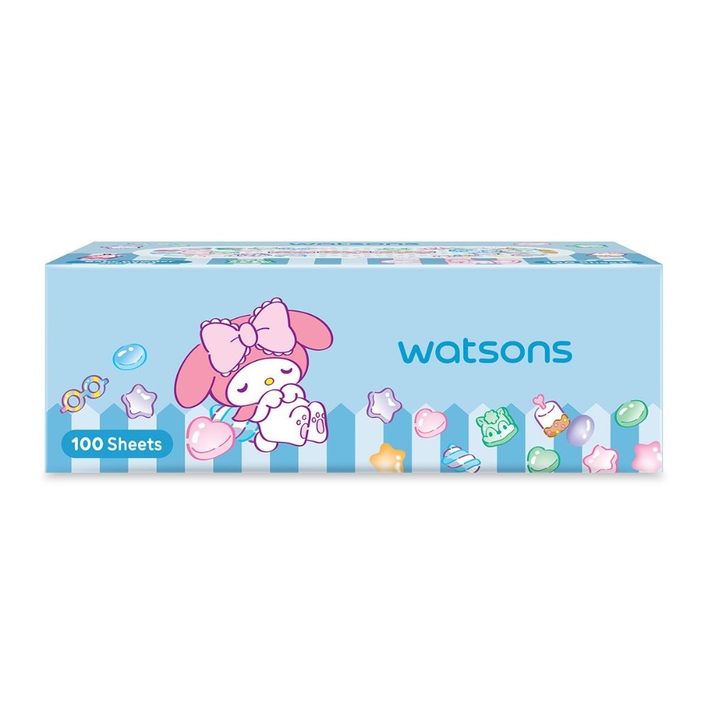 Sanrio My Melody Baby Powder Velvet Facial Box Tissue 3Ply 100s x 5