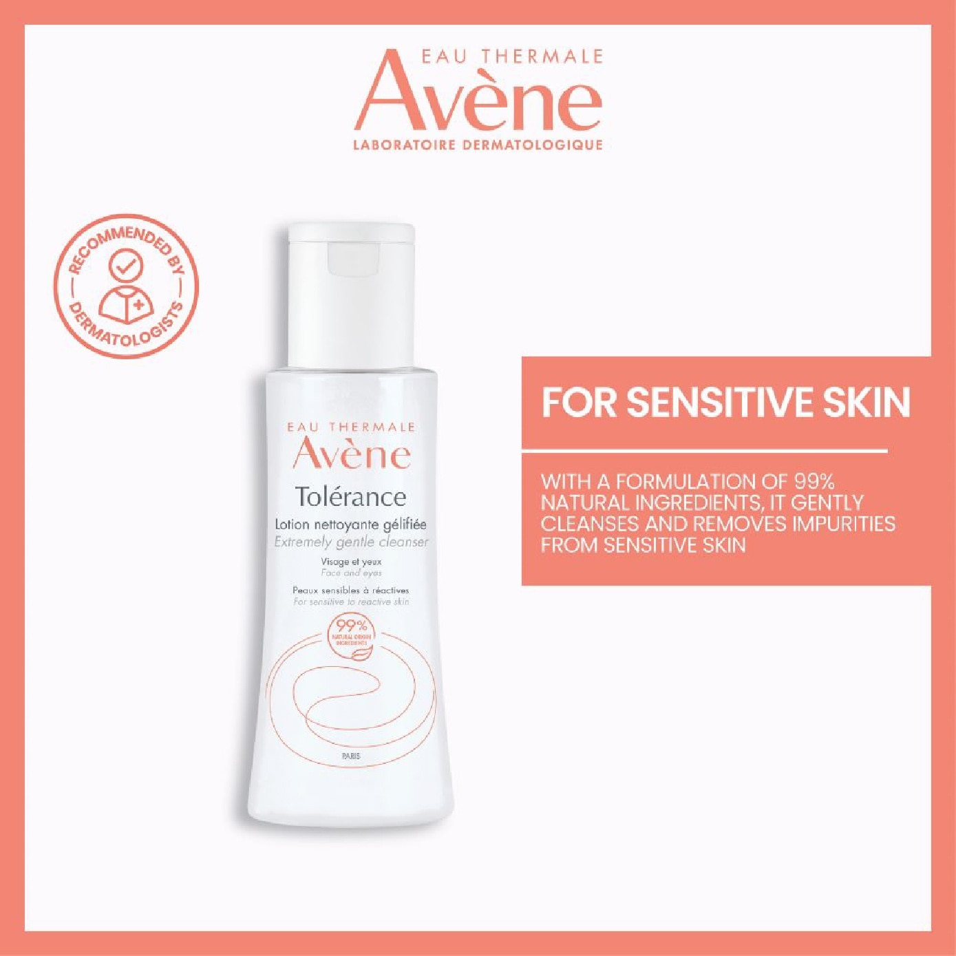 Tolérance Extremely Gentle Facial Cleanser 100ml