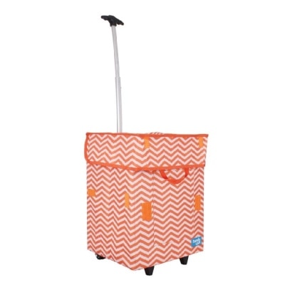 WHITE MAGIC Handy Cart 30L Peach Chevron