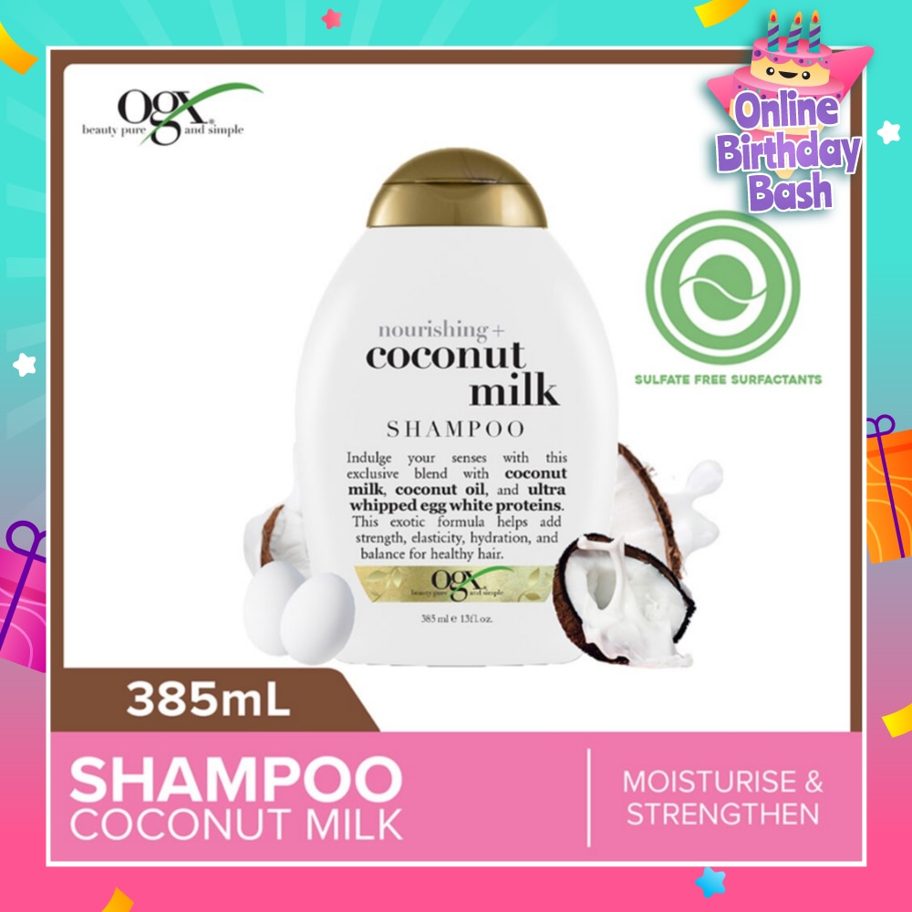 Coconut Milk Shampoo + Nourishing (For Normal To Damaged Hair In Need Of Repair And Strengthen) 385ml