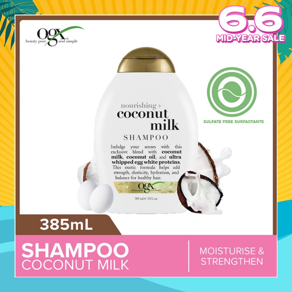 Coconut Milk Shampoo + Nourishing (For Normal To Damaged Hair In Need Of Repair And Strengthen) 385ml
