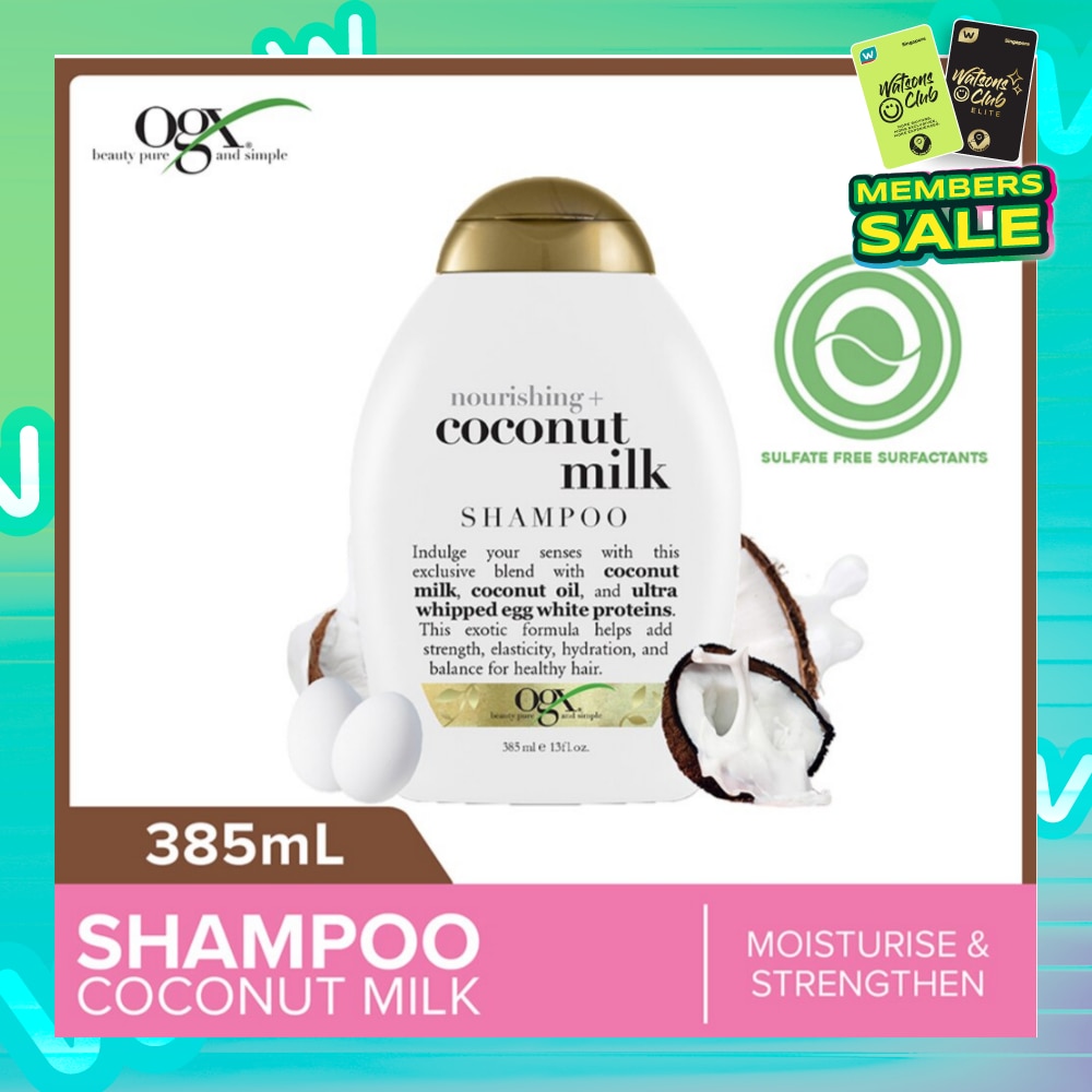 Coconut Milk Shampoo + Nourishing (For Normal To Damaged Hair In Need Of Repair And Strengthen) 385ml
