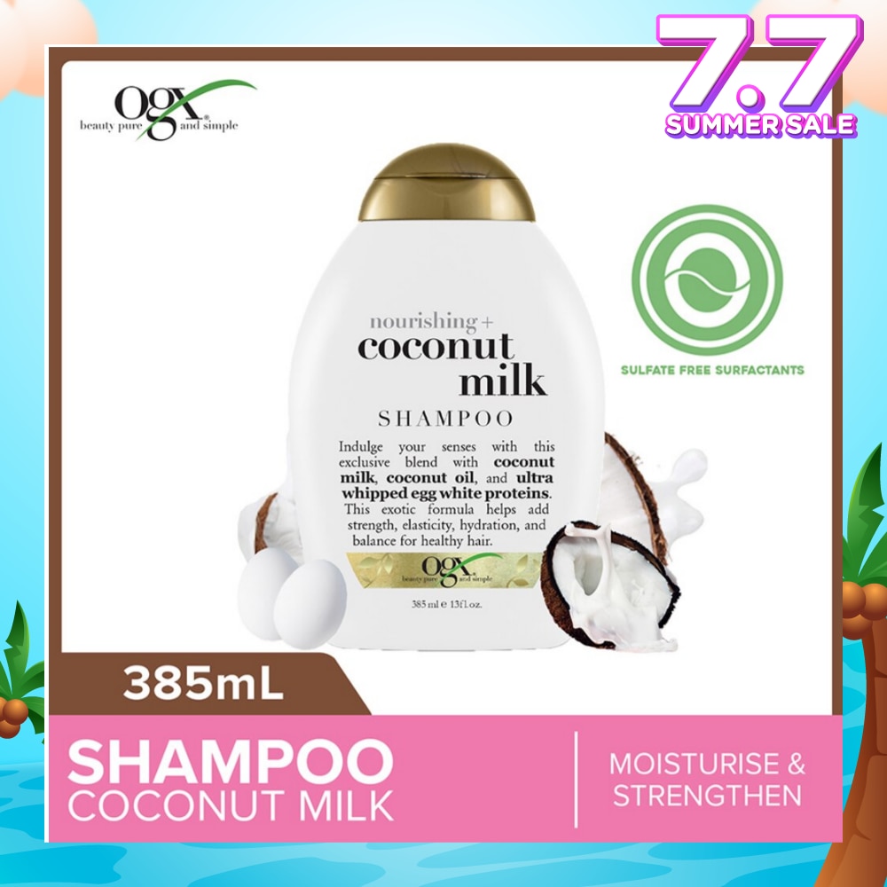 Coconut Milk Shampoo + Nourishing (For Normal To Damaged Hair In Need Of Repair And Strengthen) 385ml