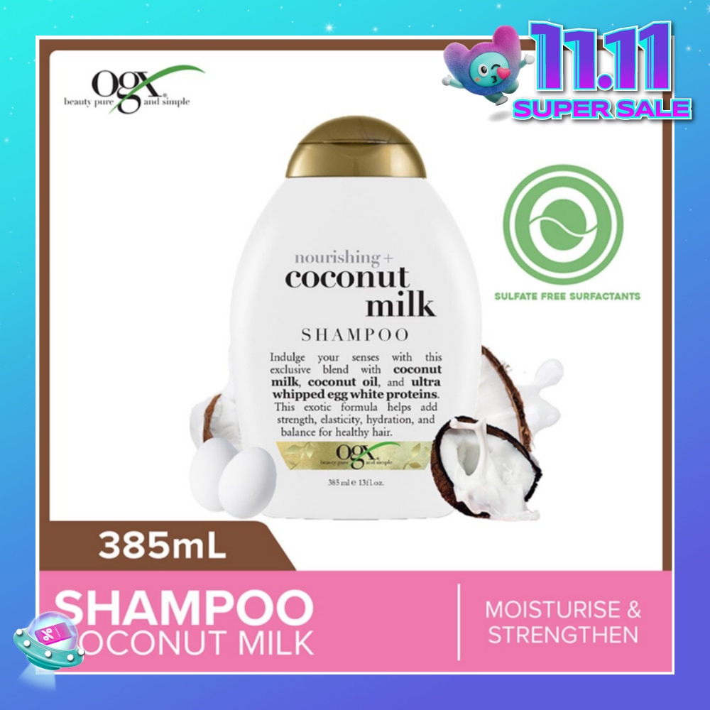 Coconut Milk Shampoo + Nourishing (For Normal To Damaged Hair In Need Of Repair And Strengthen) 385ml