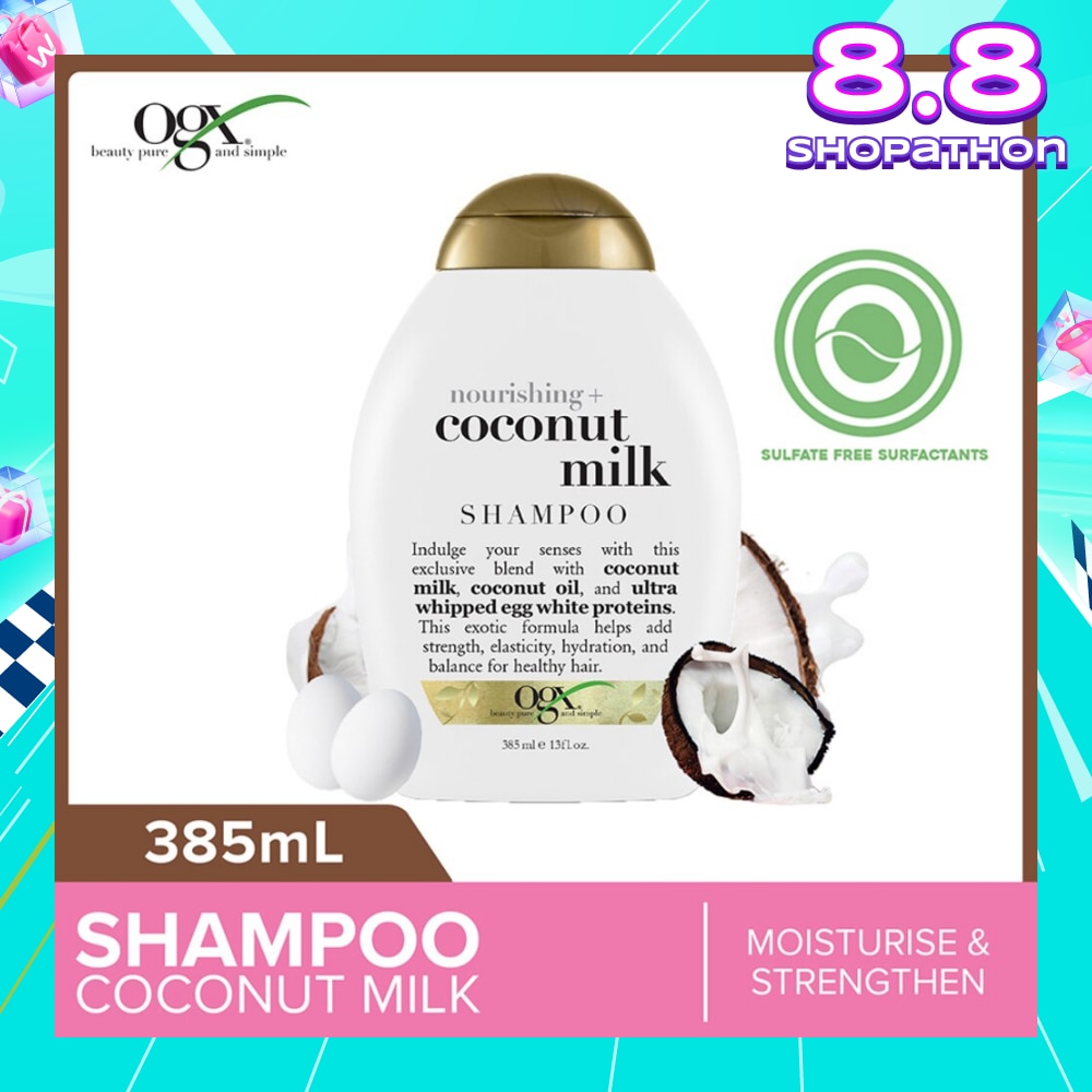 Coconut Milk Shampoo + Nourishing (For Normal To Damaged Hair In Need Of Repair And Strengthen) 385ml
