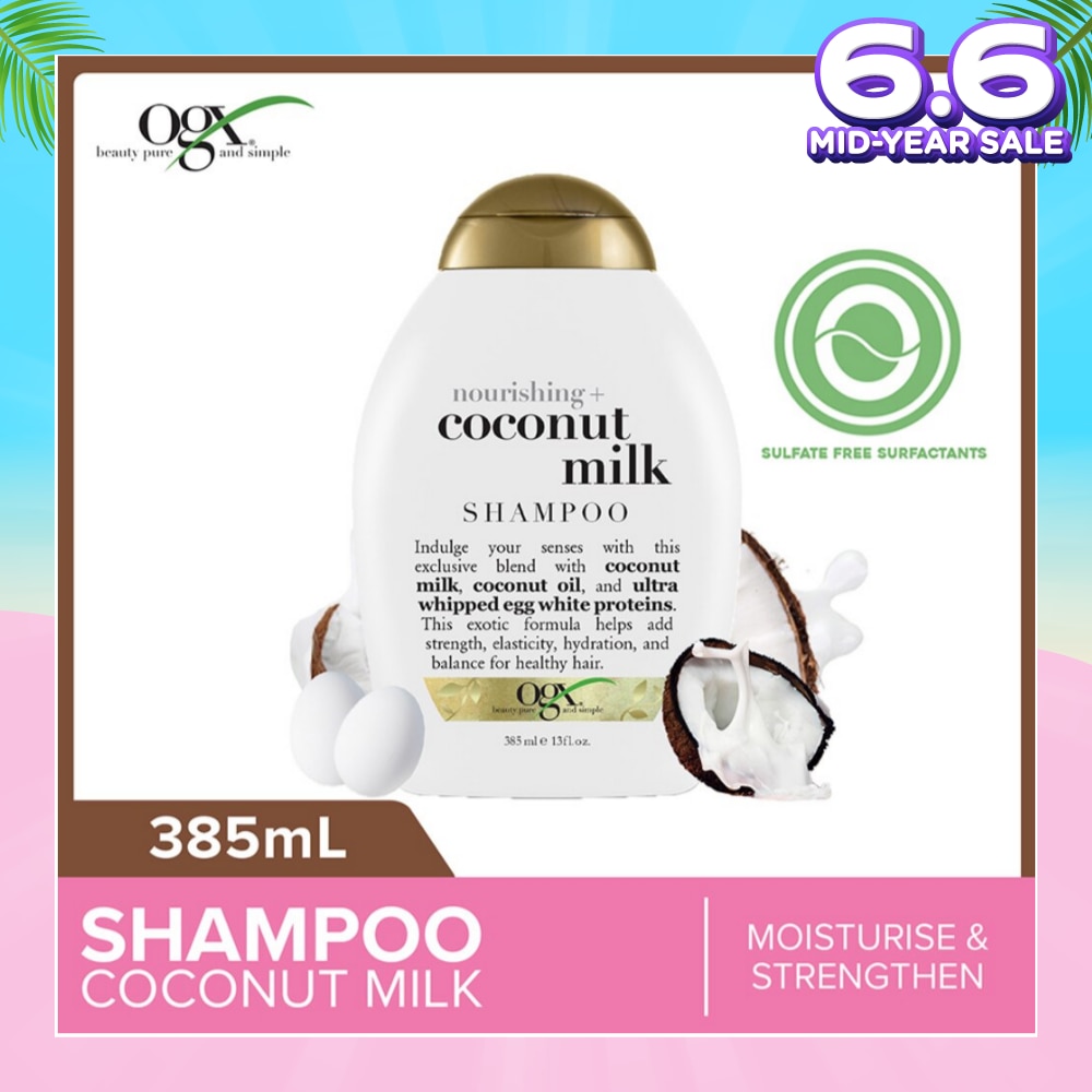 Coconut Milk Shampoo + Nourishing (For Normal To Damaged Hair In Need Of Repair And Strengthen) 385ml