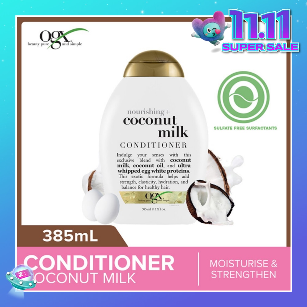 Coconut Milk Conditioner + Nourishing (For Normal To Damaged Hair In Need Of Repair And Strengthen) 385ml