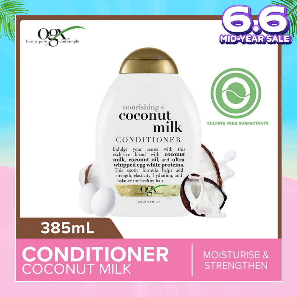 Coconut Milk Conditioner + Nourishing (For Normal To Damaged Hair In Need Of Repair And Strengthen) 385ml
