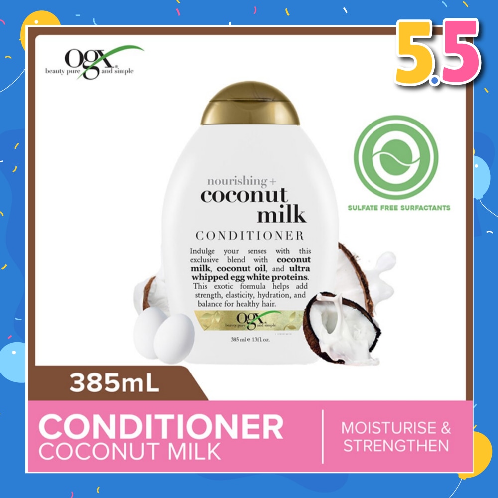 Coconut Milk Conditioner + Nourishing (For Normal To Damaged Hair In Need Of Repair And Strengthen) 385ml