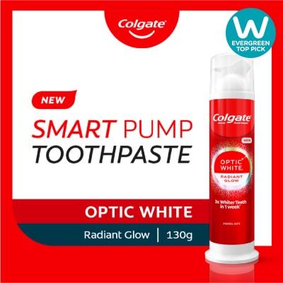 COLGATE - Optic White Radiant Glow Smart Pump Toothpaste 130g image