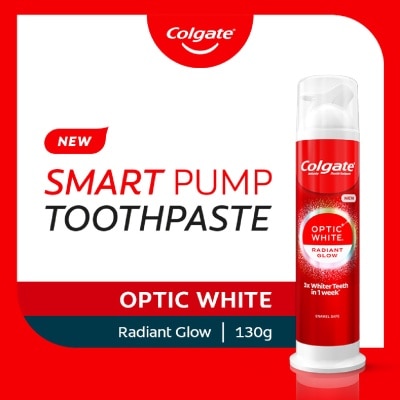 COLGATE - Optic White Radiant Glow Smart Pump Toothpaste 130g
