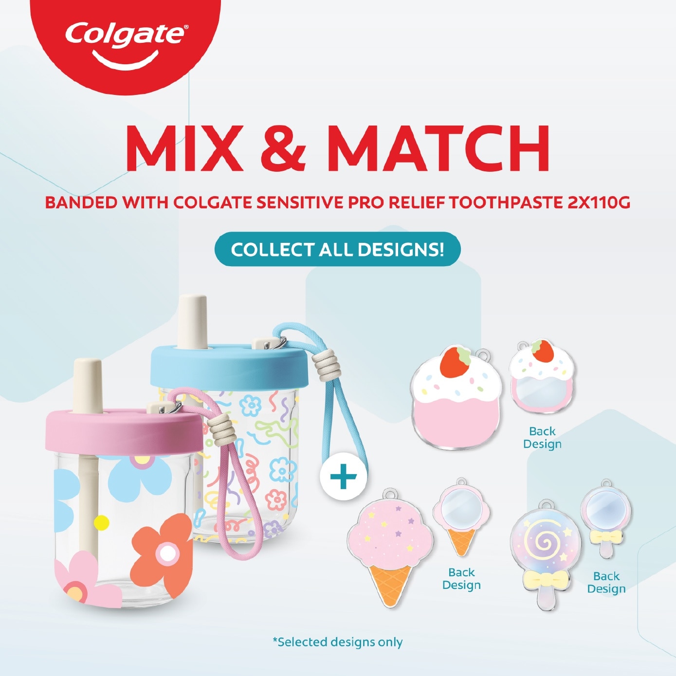 Sensitive Pro Relief Complete Protection Toothpaste 110g x 2s + Tumblr 1s & Mirror Charm 1s (*Design given at random)