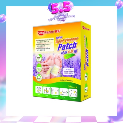 VITAREALM - Detox Wood Vinegar Patch 10 Tablets