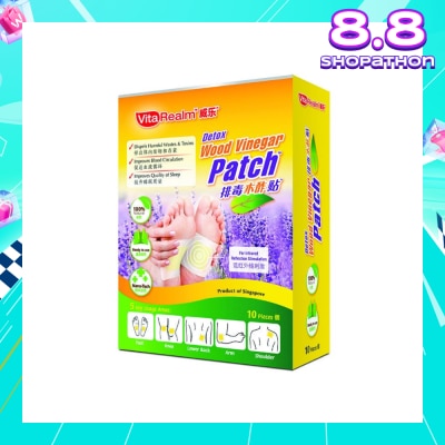 VITAREALM Detox Wood Vinegar Patch 10 Tablets