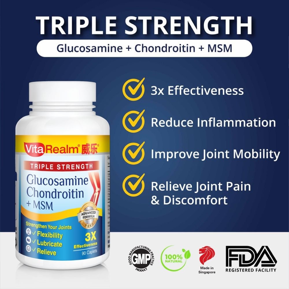 Triple Strength Glucosamine Chondroitin + MSM 90s