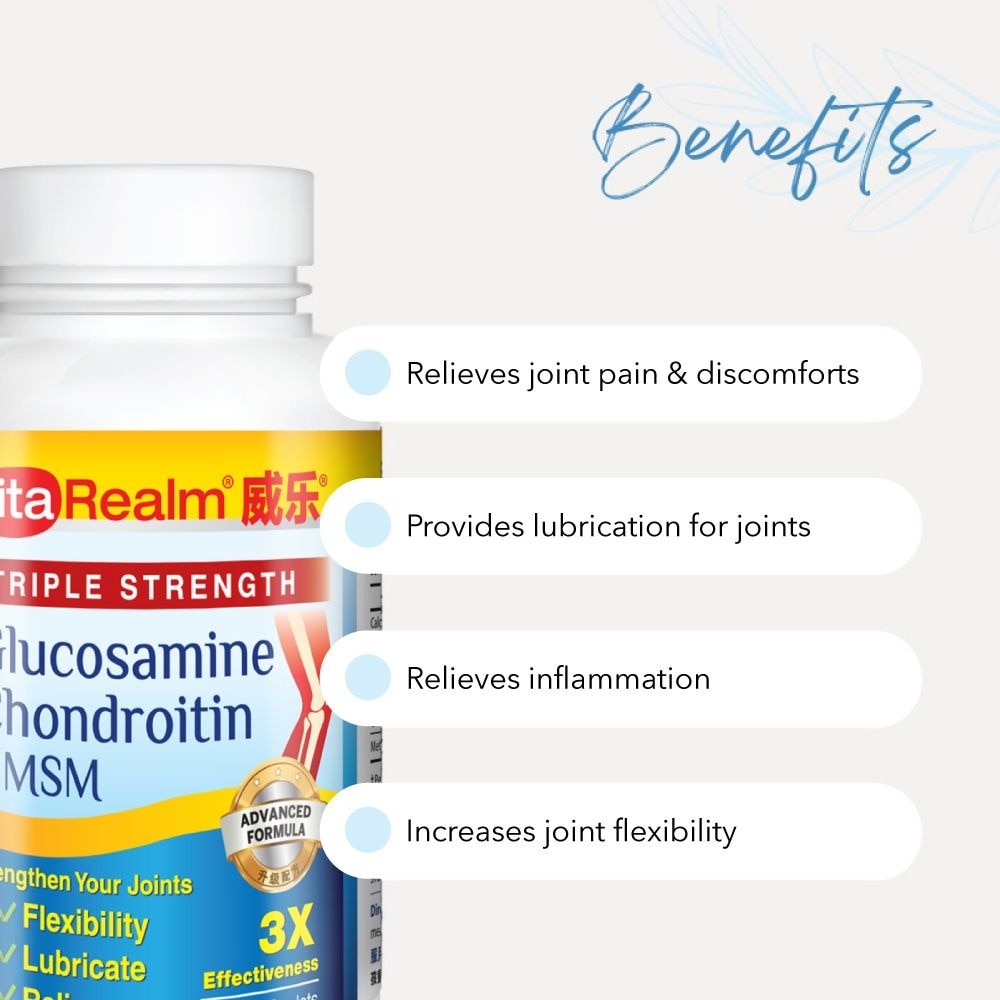 Triple Strength Glucosamine Chondroitin + MSM 90s