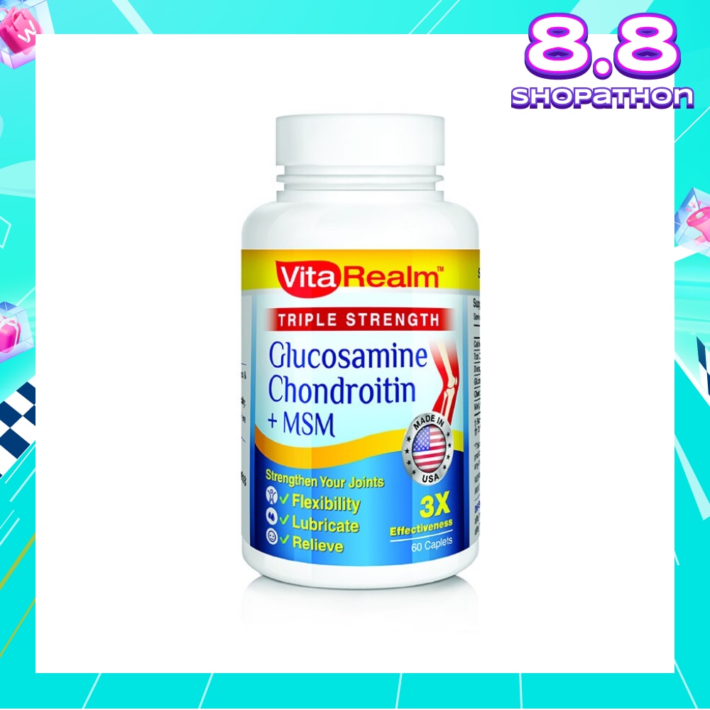 Triple Strength Glucosamine Chondroitin + MSM 60 Tablets