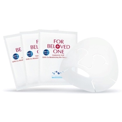 FOR BELOVED ONE Hyaluronic Acid GHK-Cu Moisturising Bio-Cellulose Mask 3s