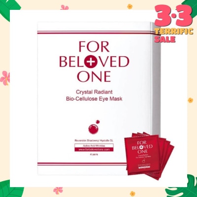 FOR BELOVED ONE Crystal Radiant Bio-Cellulose Eye Mask 4s