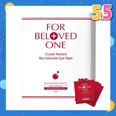FOR BELOVED ONE Crystal Radiant Bio-Cellulose Eye Mask 4s