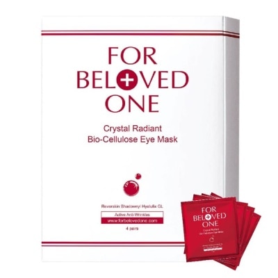 FOR BELOVED ONE Crystal Radiant Bio-Cellulose Eye Mask 4s