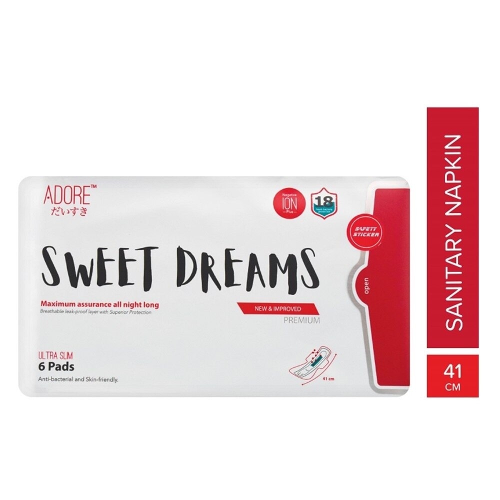 Sweet Dreams Ultra Slim Maximum Assurance Sanitary Pad All Night Long 41cm (For Heavy Flow) 6s