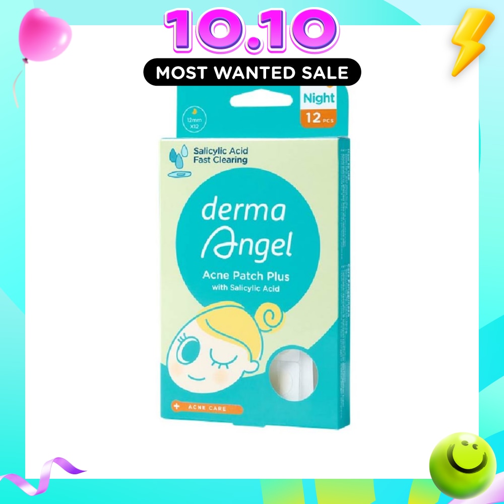 Acne Patch Plus with Salicylic Acid Fast Clearing Ultra Thin Edge (Easy Removal) Night 12s image