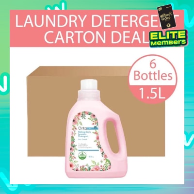 ORITA Eco-Friendly Coconut Soap Base Baking Soda Laundry Detergent Rose Scented 1.5L x 6s (per carton)