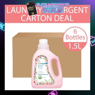 ORITA Eco-Friendly Coconut Soap Base Baking Soda Laundry Detergent Rose Scented 1.5L x 6s (per carton)