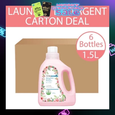 ORITA Eco-Friendly Coconut Soap Base Baking Soda Laundry Detergent Rose Scented 1.5L x 6s (per carton)