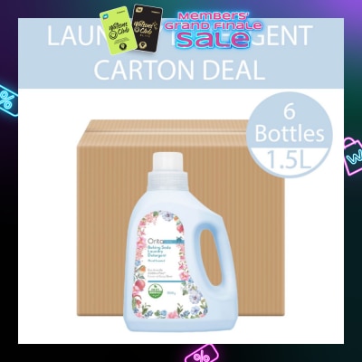 ORITA Eco-Friendly Coconut Soap Base Baking Soda Laundry Detergent Floral Scented 1.5L x 6s (per carton)