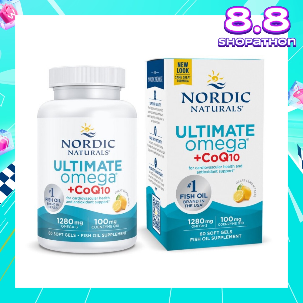 Ultimate Omega + CoQ10 Dietary Supplment Softgel (To Support Cardiovascular Health) 60sUltimate Omega + CoQ10 60 Soft Gels