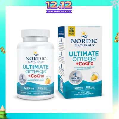 NORDIC NATURALS Ultimate Omega +CoQ10 Fish Oil Softgel 60s (Expiry: Feb`2026)