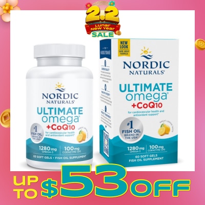 NORDIC NATURALS Ultimate Omega + CoQ10 60 Soft Gels