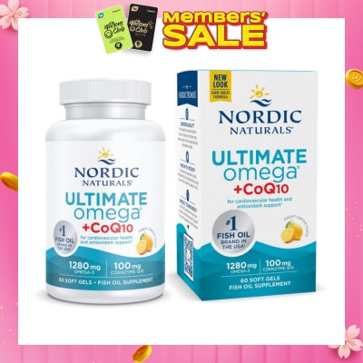 NORDIC NATURALS Ultimate Omega + CoQ10 60 Soft Gels